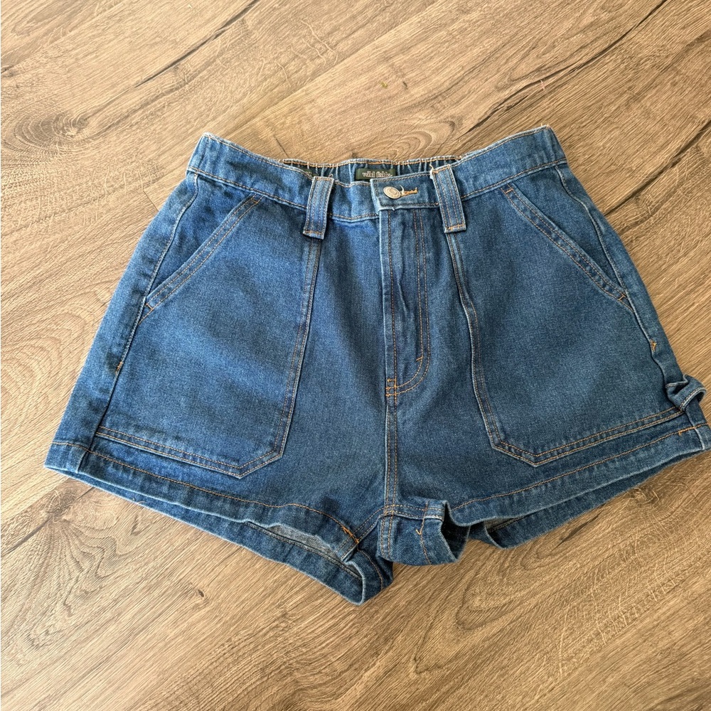 Women's Wild Fable Blue Jean Denim Shorts Size 8